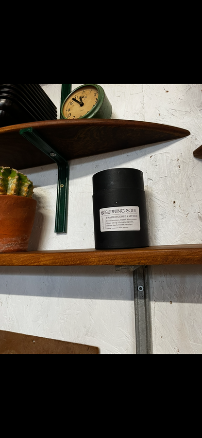 Custom made reclaimed elm shelving
