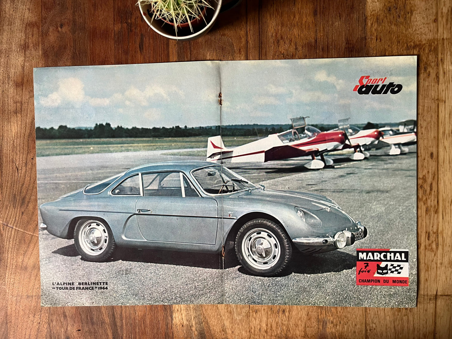 Vintage Renault Alpine Berlina car print 1967