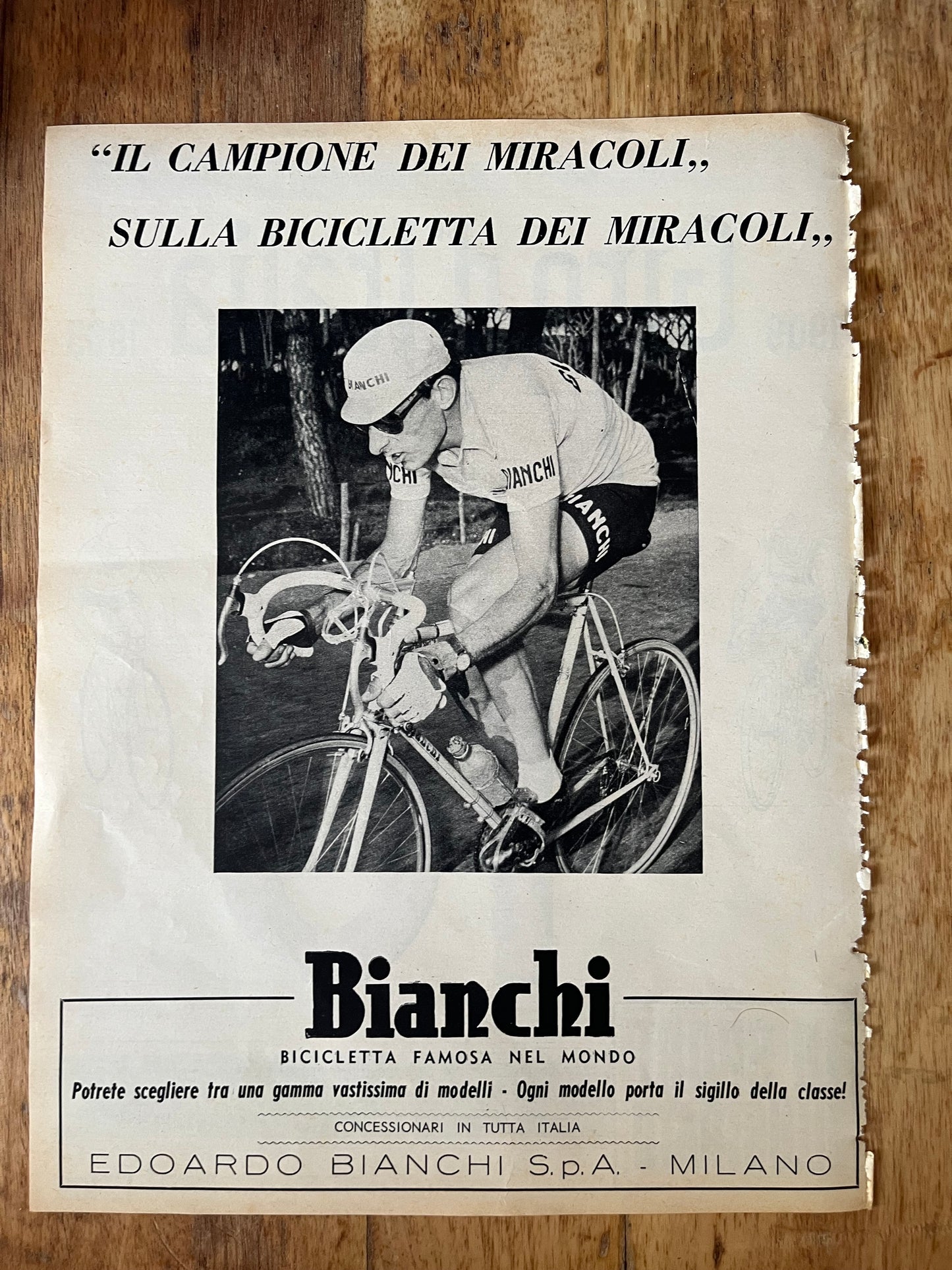 Giro d'italia Magazine Bianchi Fausto Coppi artwork 1963