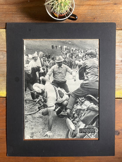 Tour de France 1966 vintage magazine artwork