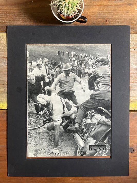 Tour de France 1966 vintage magazine artwork