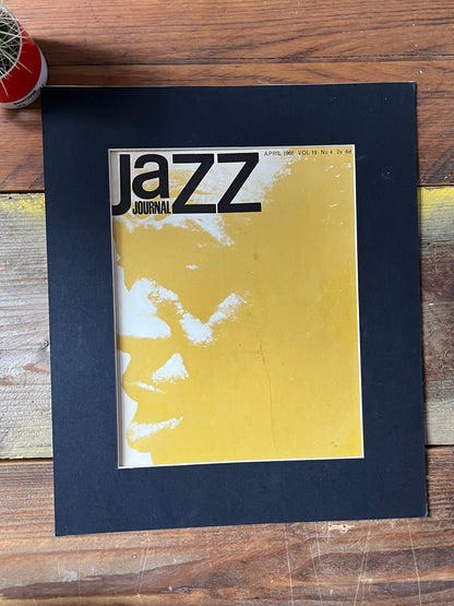 Vintage Jazz Journal Magazine cover Artwork - April 1966