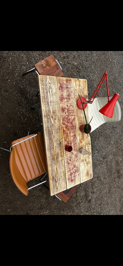 Industrial desk / table - Original with reclaimed top.