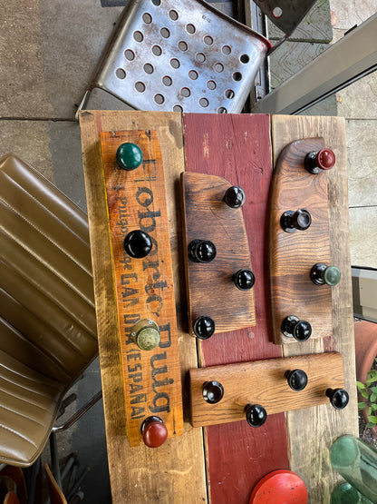 Reclaimed elm Doorknob coat hanger