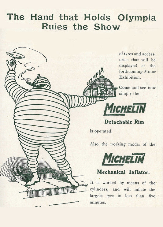 Michelin vintage poster - Universal cord c1921