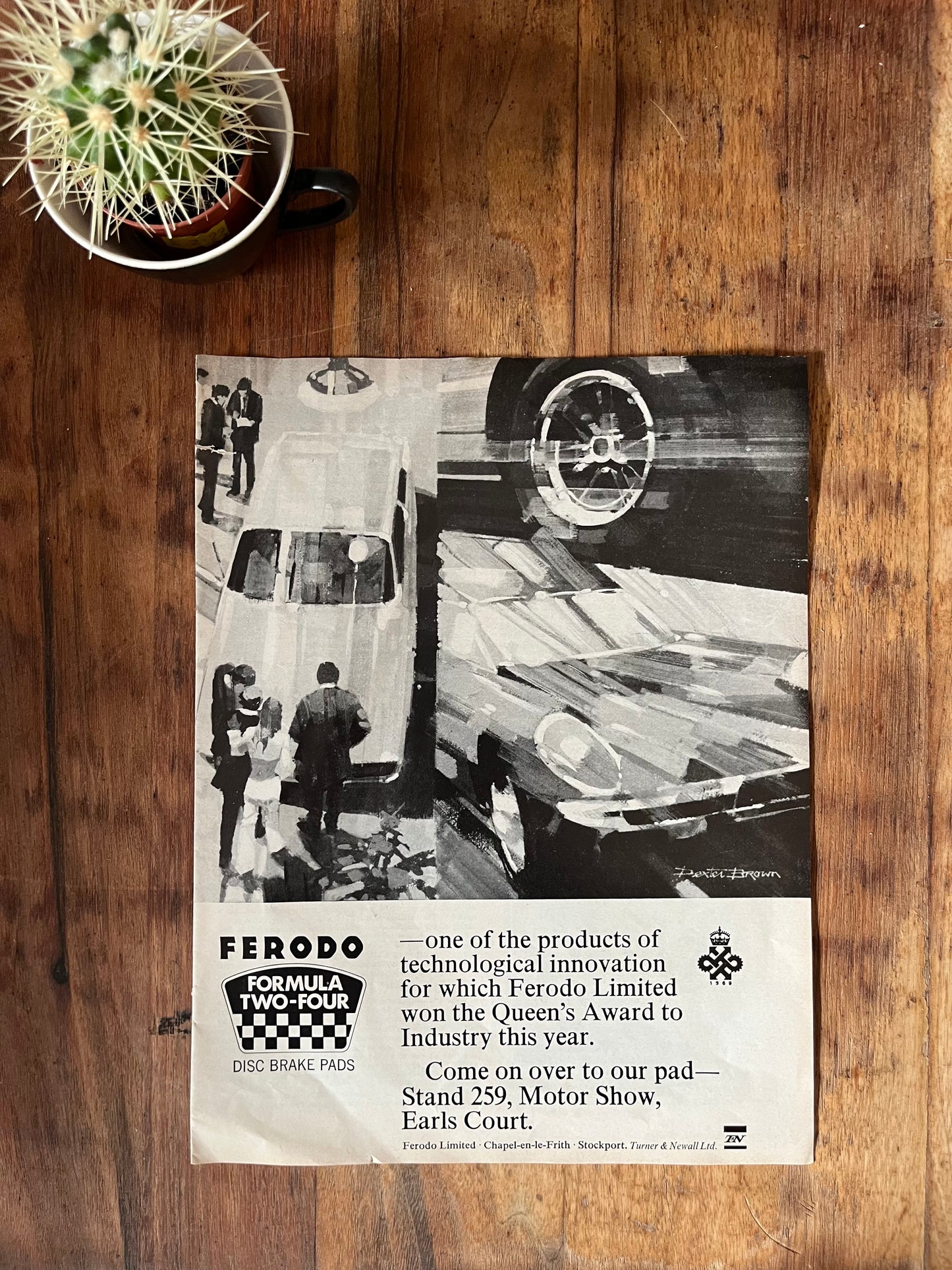 Vintage Ferodo 1967 advertising print