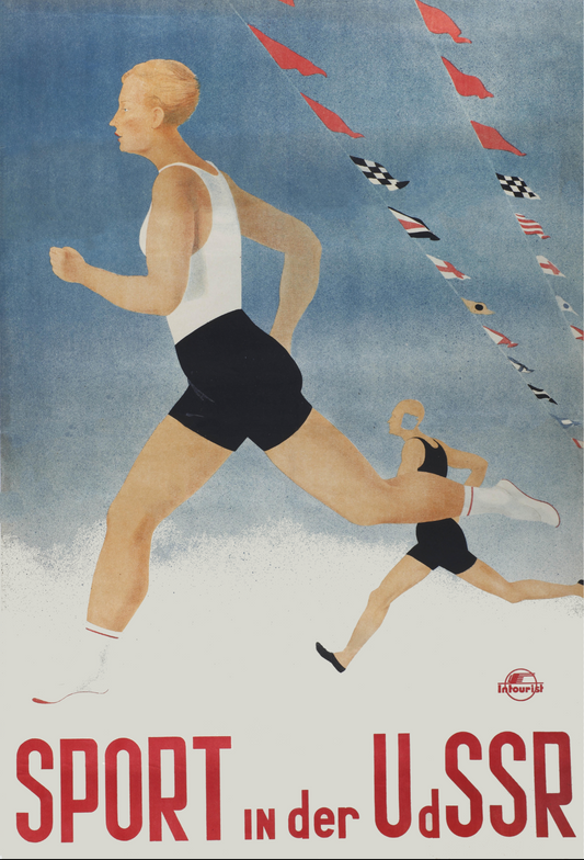 Vintage poster -Sport in der USSR Soviet sports poster c1930s