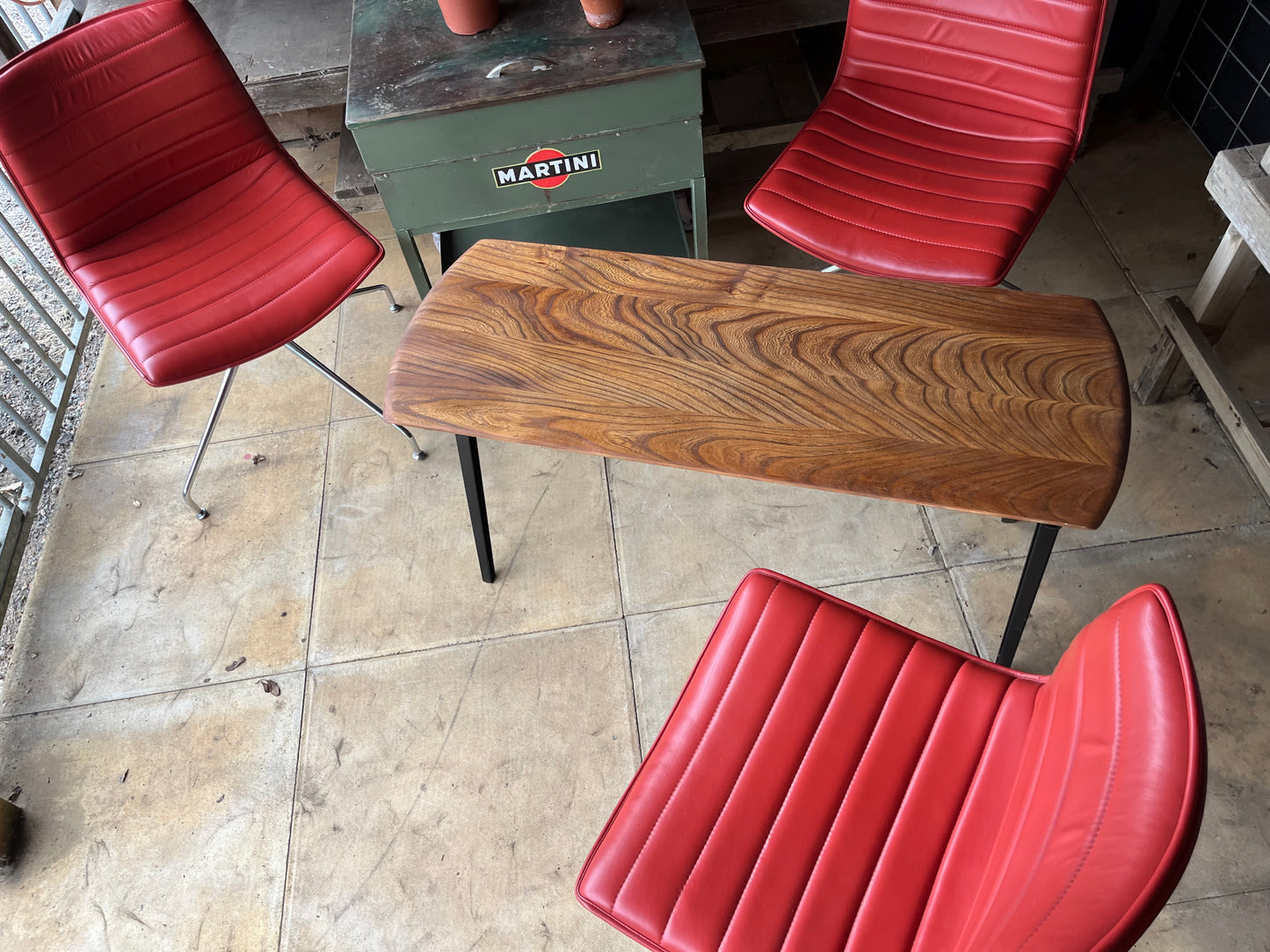 ARPER CATIFA 46 STUDIO / OFFICE CHAIR RED LEATHER