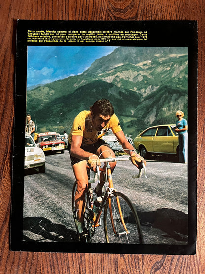 Vintage Tour de France cycling print Eddy Merckx 1973