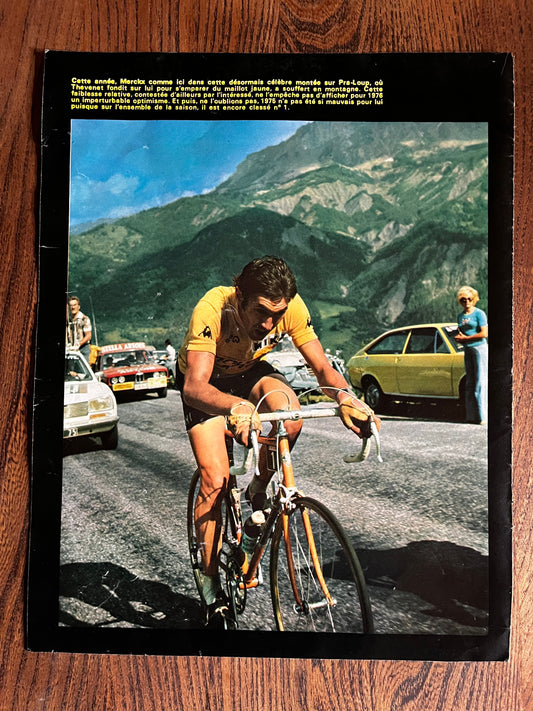 Vintage Tour de France cycling print Eddy Merckx 1973