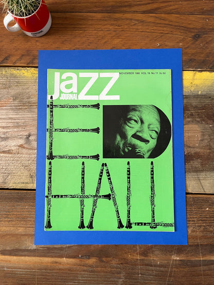 Vintage Jazz Journal Magazine cover Artwork - Coleman Hawkins November 1966