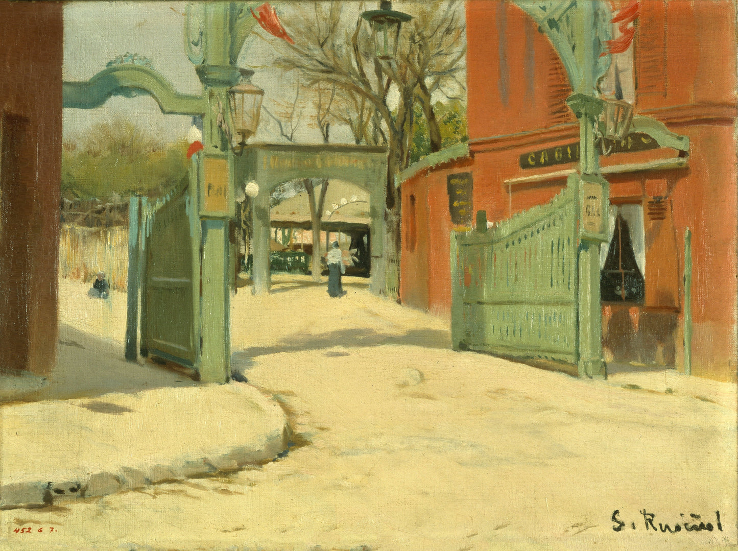 Santiago Rusinol Entrance to the Park of the Moulin de la Galette c1891