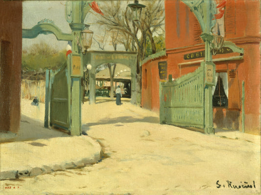 Santiago Rusinol Entrance to the Park of the Moulin de la Galette c1891
