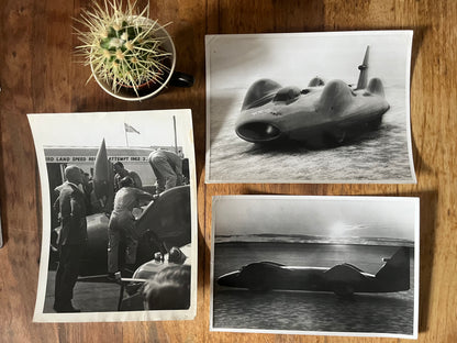 Original press photographs Bluebird 1963 Donald Campbell