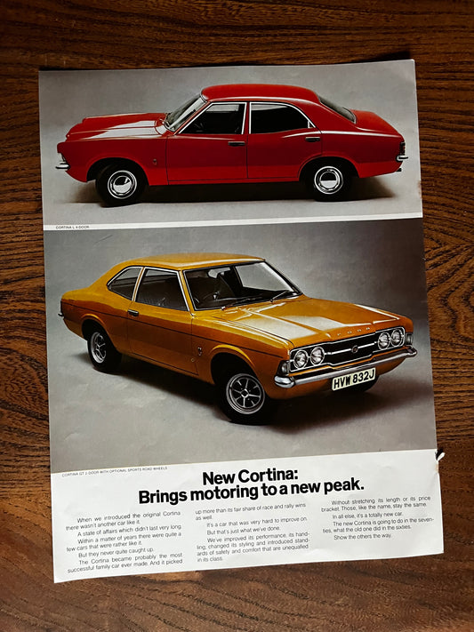 Ford Cortina Mk3 original advertisement