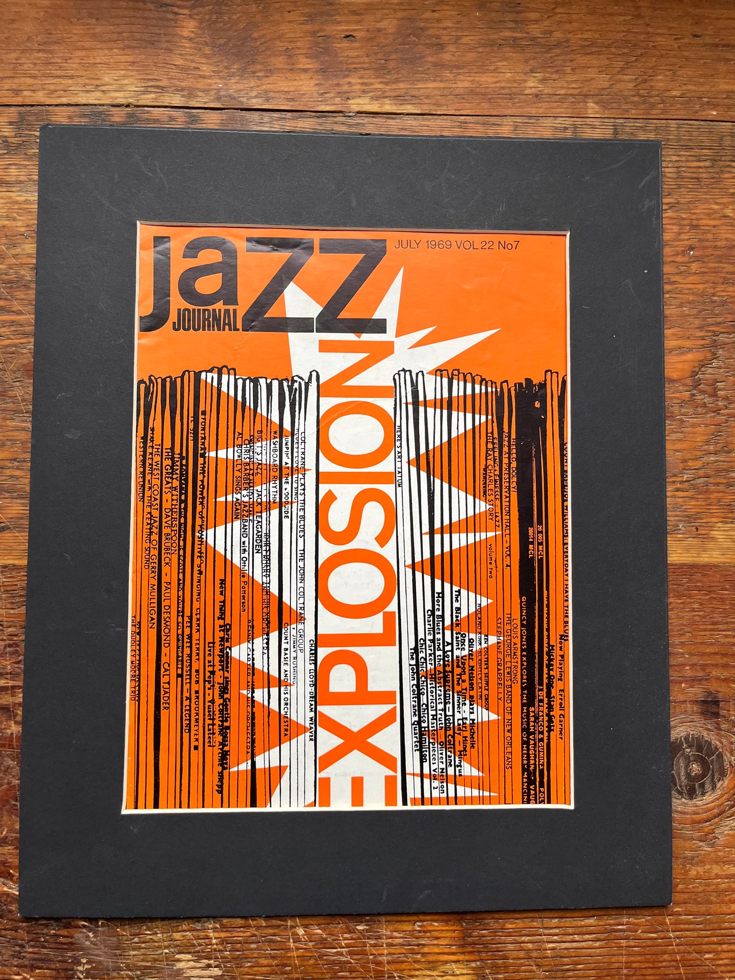 Vintage Jazz Magazine Artwork - Jazz Explosion 1969