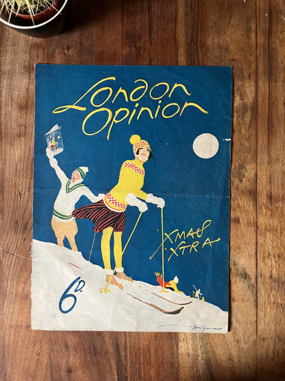 Vintage Magazine Cover -London opinion Christmas 1923