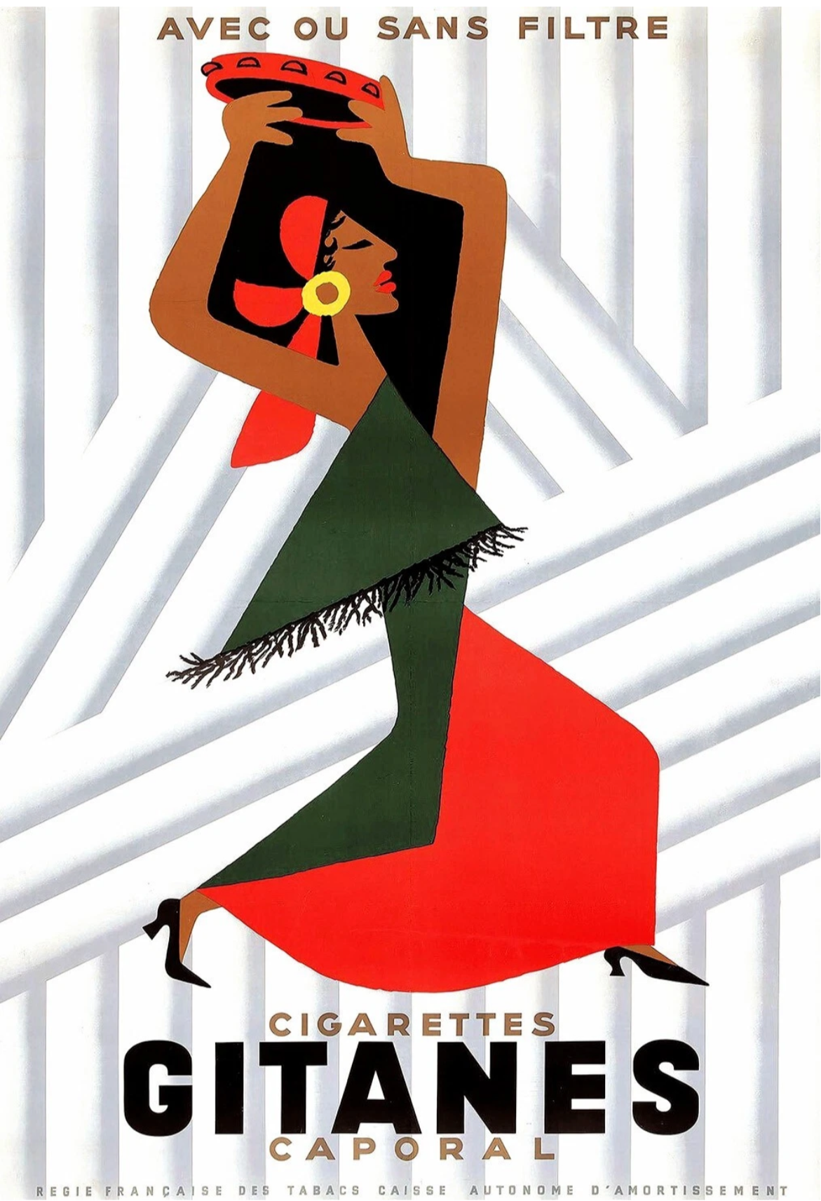 Gitanes vintage Cigarettes poster