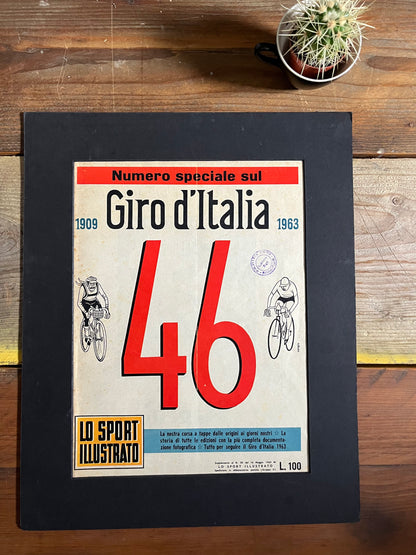 Giro d'italia Magazine original artwork 1963