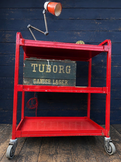 Vintage drinks trolley ex science lab