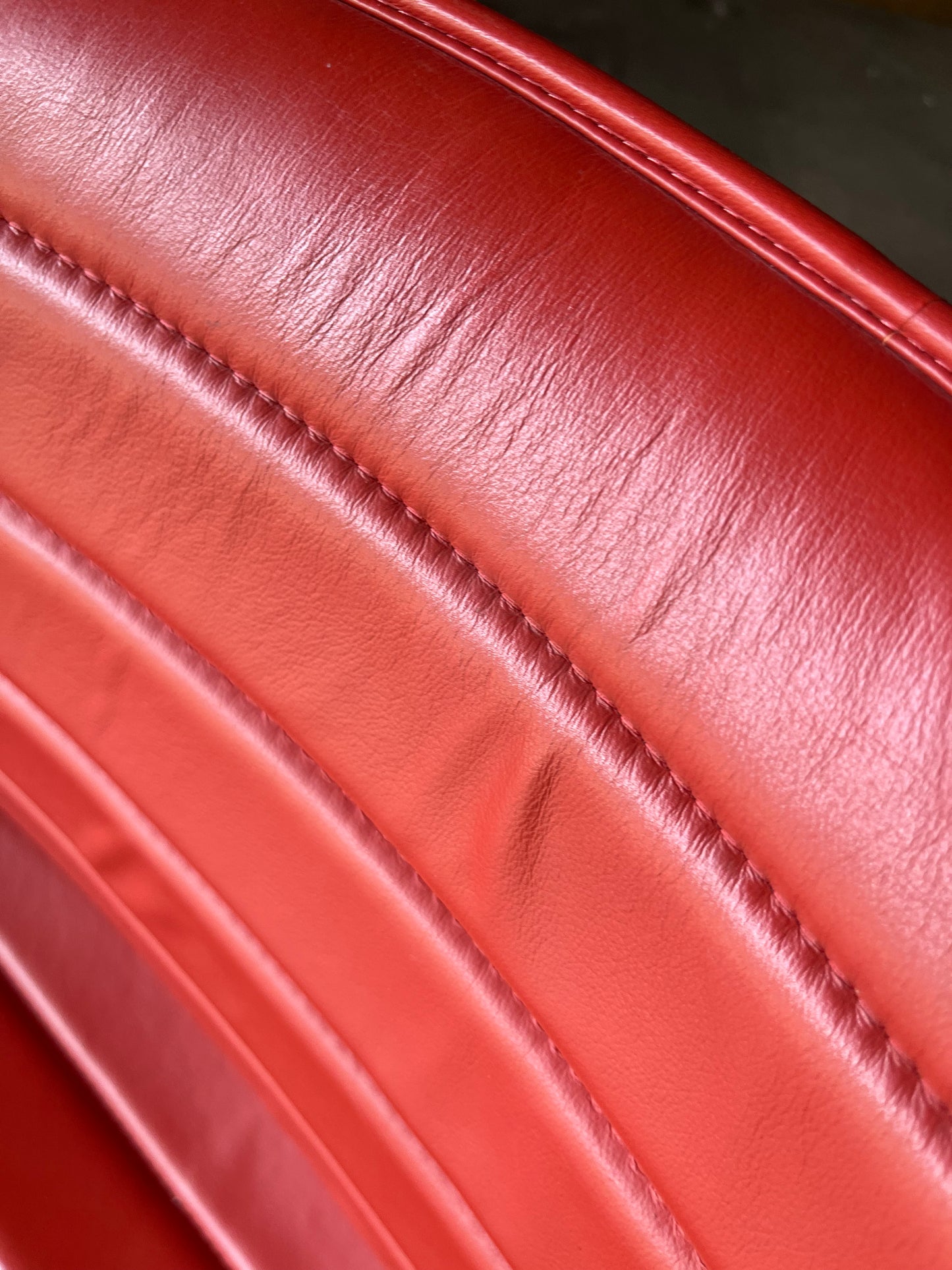 ARPER CATIFA 46 STUDIO / OFFICE CHAIR RED LEATHER