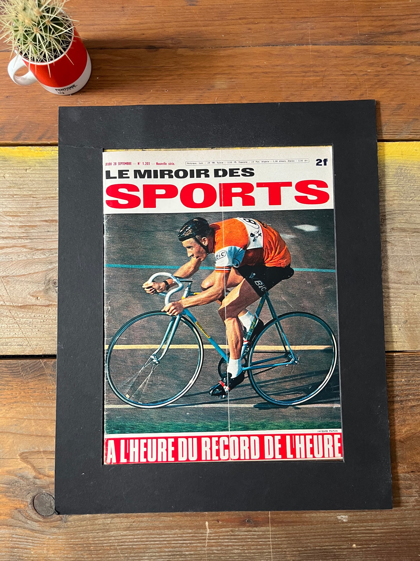 Vintage Tour de France Jacques Anquetil vintage cycling poster 1967 Track / Pista