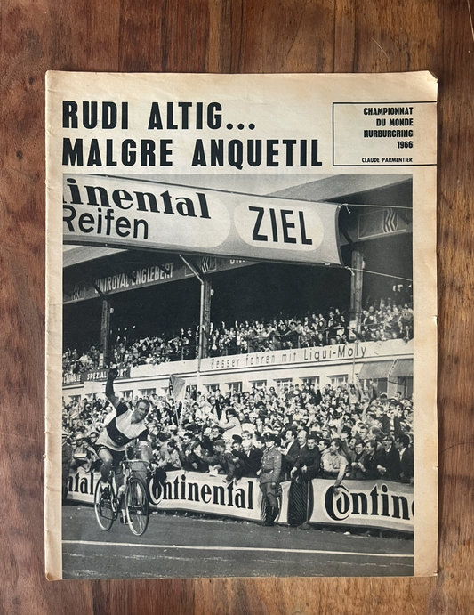 Vintage cycling print c1966 Rudi Altig