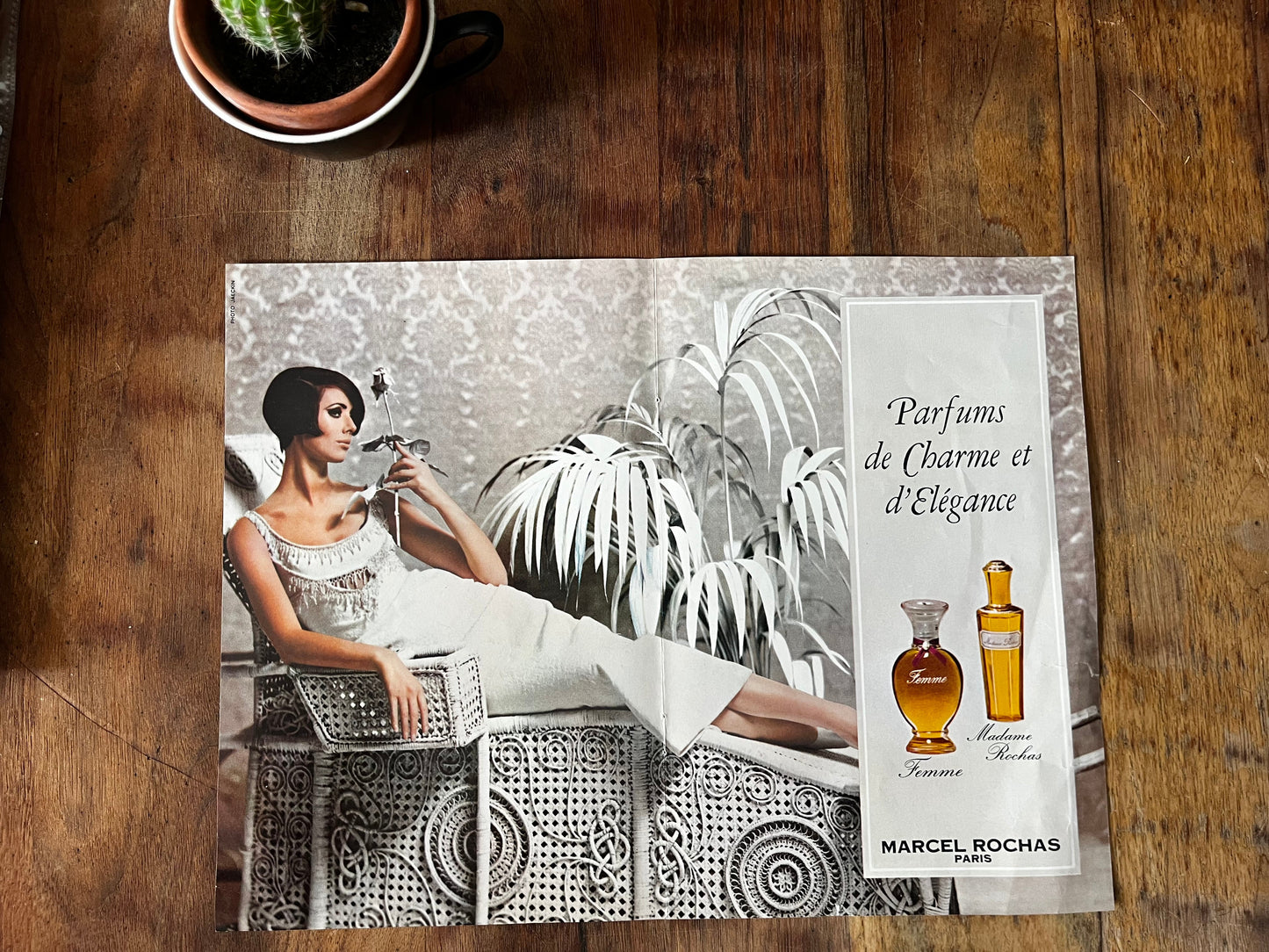 Marcel Rochas vintage perfume advertisement c1966
