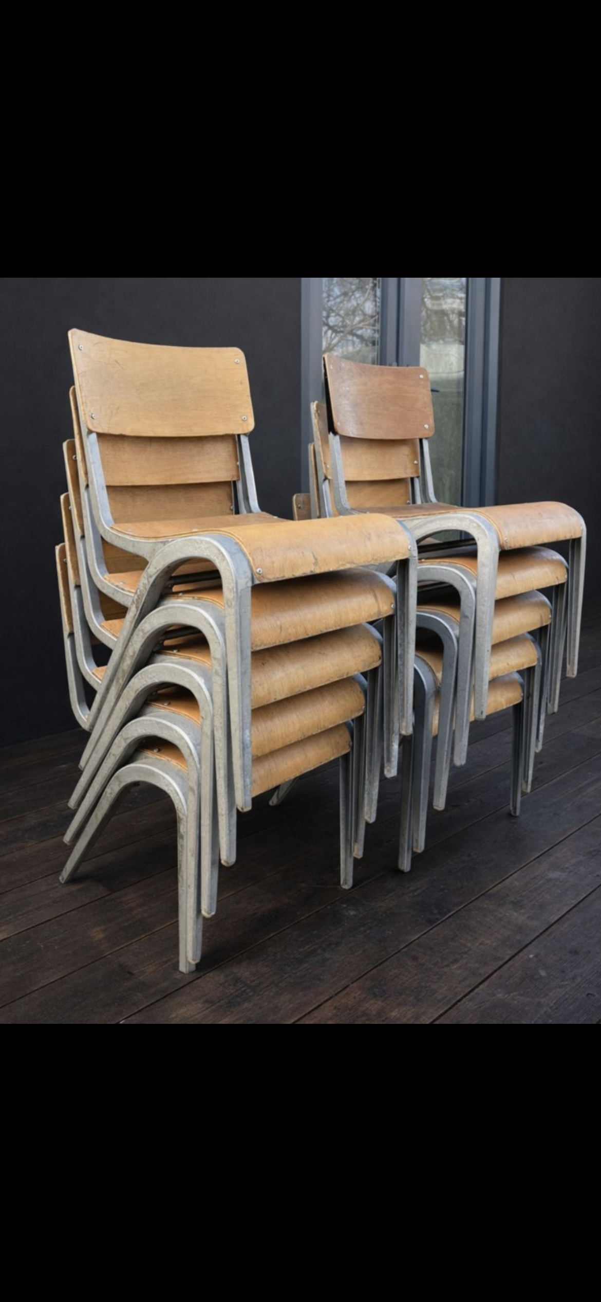 Esavian Children’s Stacking School Chair by James Leonard, 1950s Height 40cm