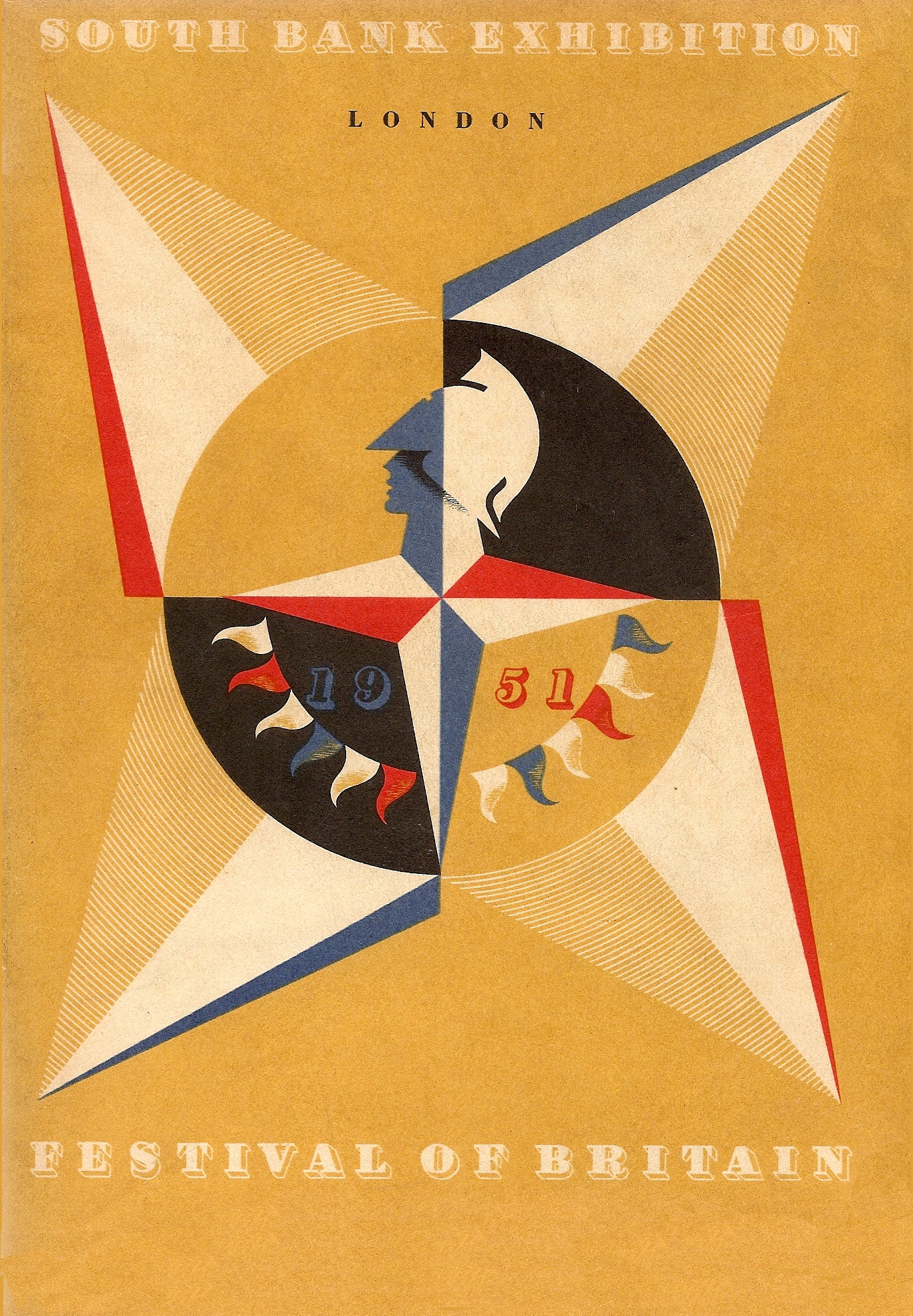 Vintage travel poster - Festival of Britain 1951