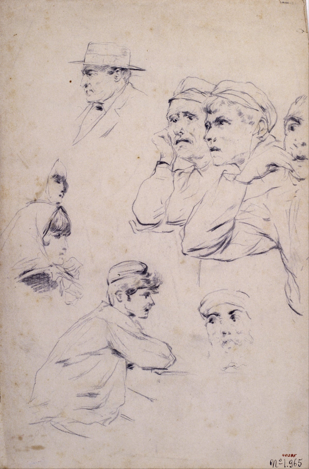 Figures Study c.1883 - Art Print