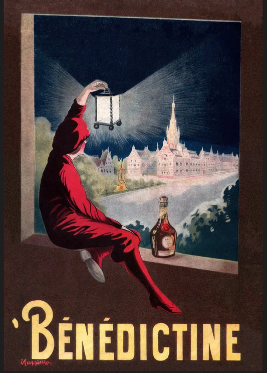 Benedictine vintage drinks poster c1920s