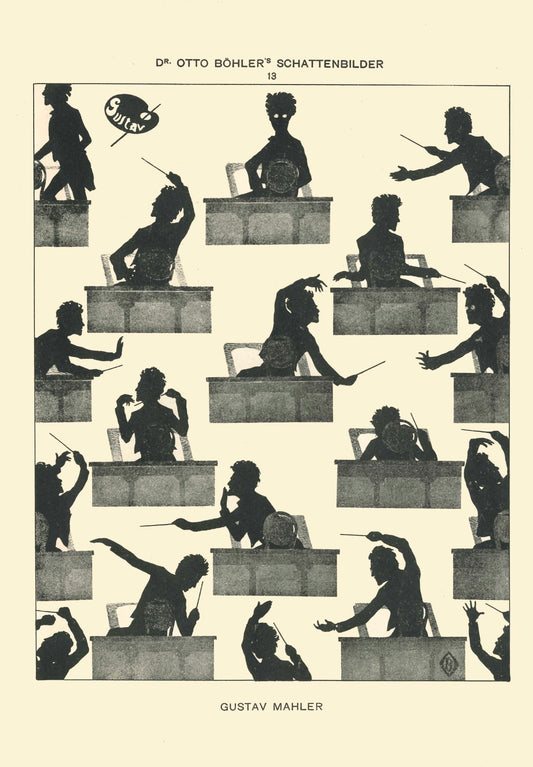 Vintage Advertising Poster -  Gustav Mahler Otto Bohler