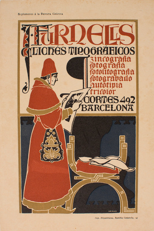 Furnell's of Barcelona c1906 poster
