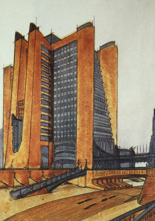 Antonio Sant'Elia - 'Futurism 2' vintage poster