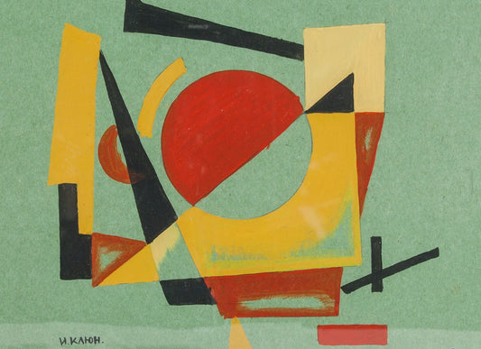 Ivan Kliun, Gouache on paper poster