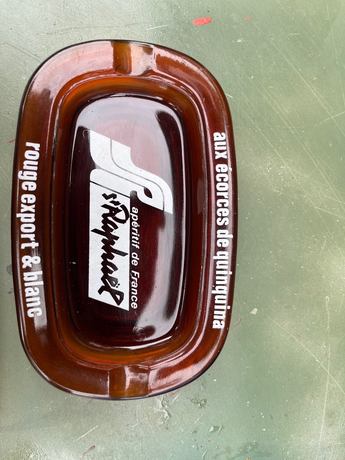St Raphael brown glass bar ashtray x1 c1970s