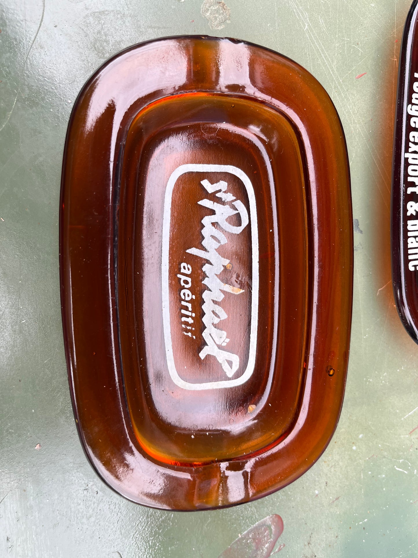 St Raphael brown glass bar ashtray x1 c1970s