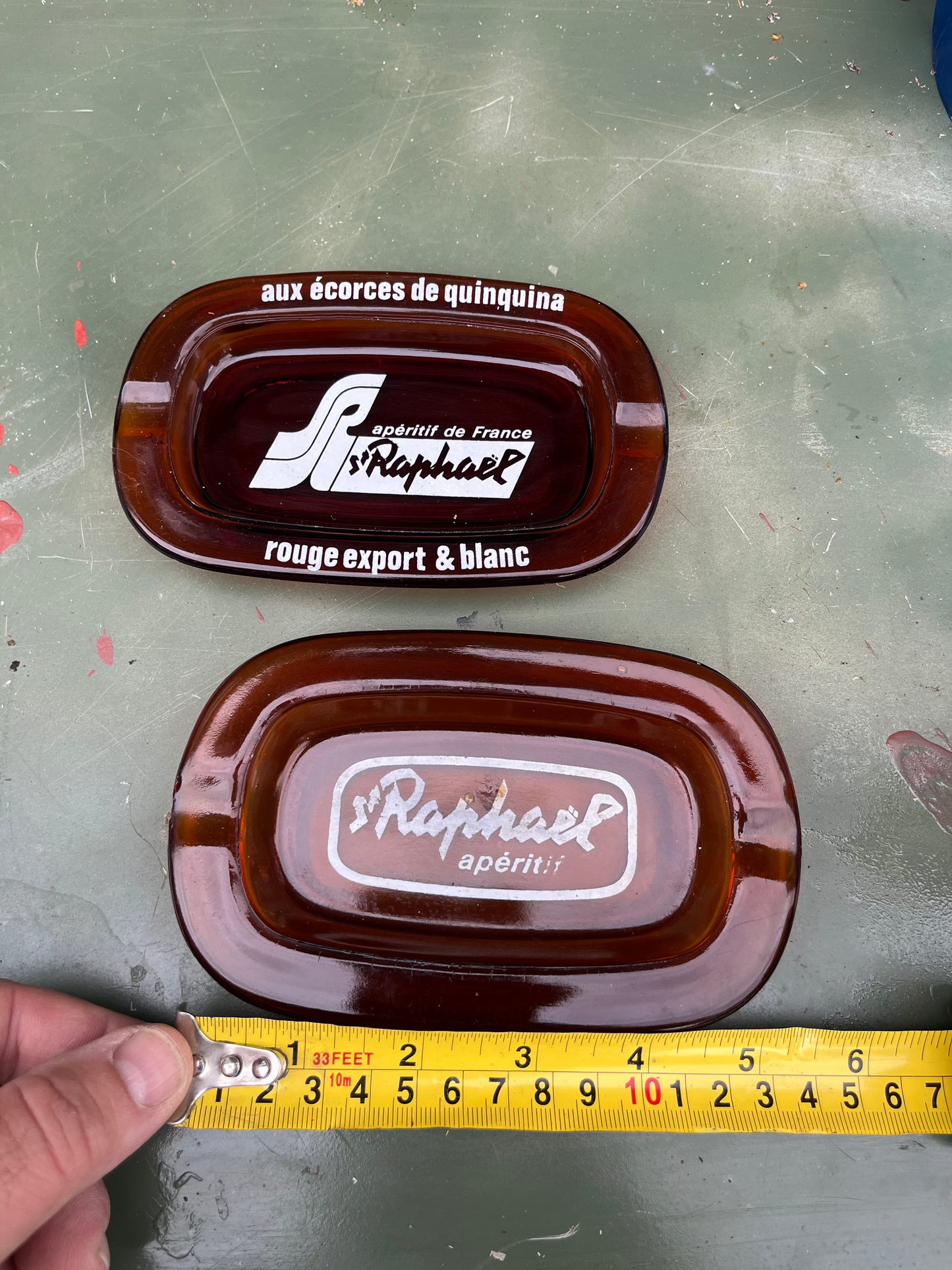 St Raphael brown glass bar ashtray x1 c1970s