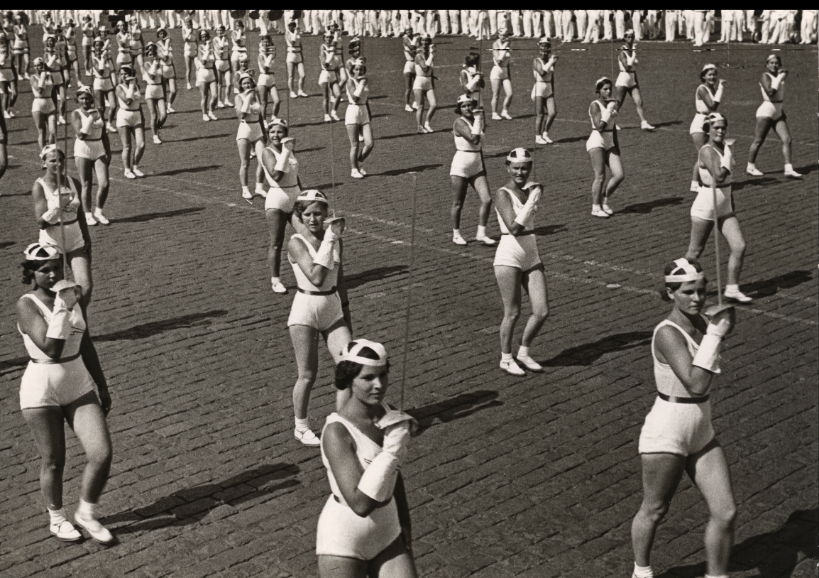 Alexander Rodchenko poster - Sports parade. Soviet constructivism c1923