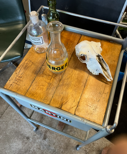 Martini logo drinks trolley
