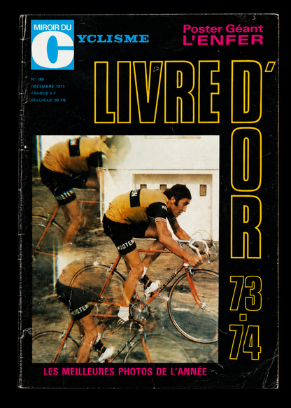 Vintage Tour de France cycling print Eddy Merckx 1974