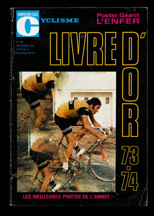 Vintage Tour de France cycling print Eddy Merckx 1974
