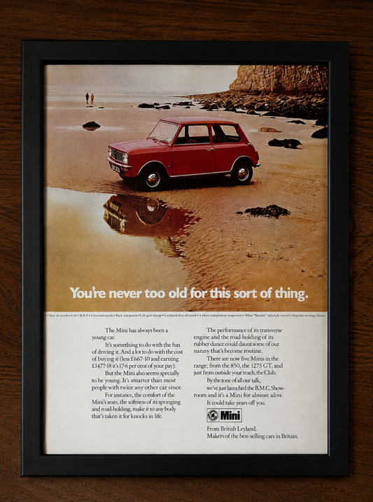 Original Mini clubman advertisement c1971