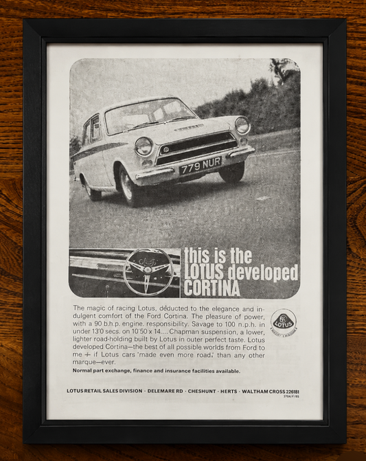 Ford Lotus Cortina original advertisement