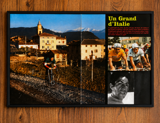 Vintage Tour de France cycling print Eddy Merckx / Francesco Moser 1973