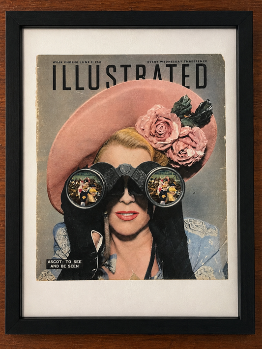 Illustrated magazine cover Ascot 1947