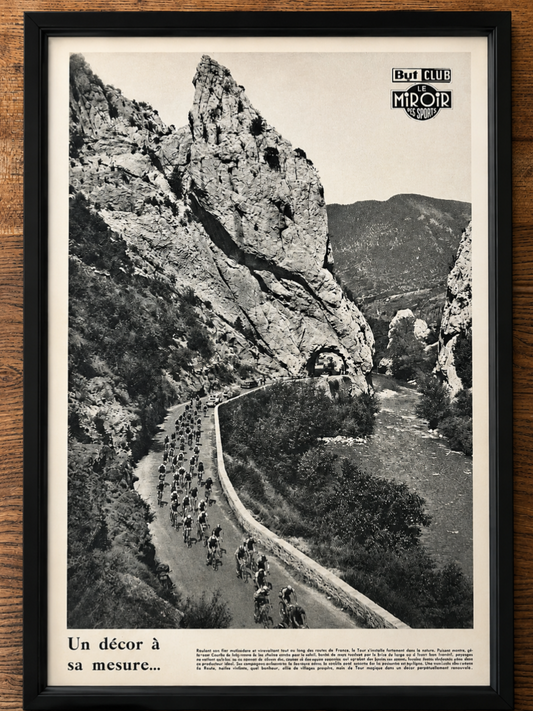 Vintage Tour de France cycling print 1951
