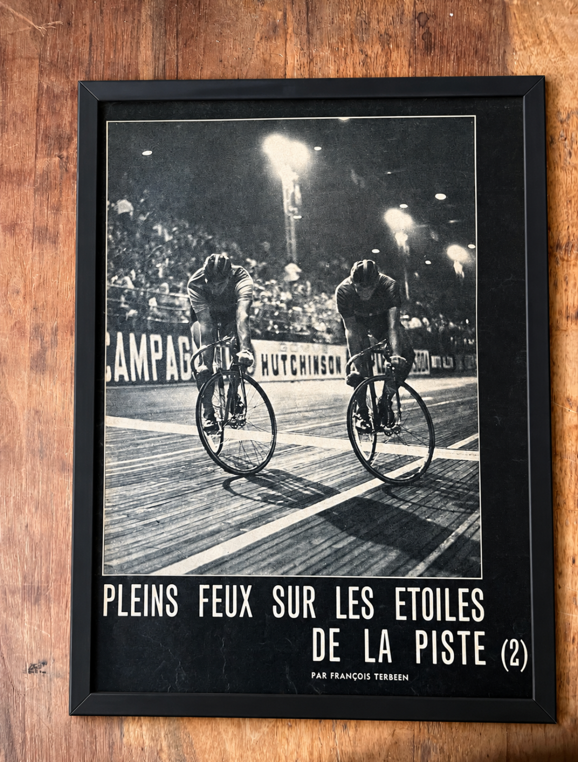 Vintage cycling poster Track / Pista c1960