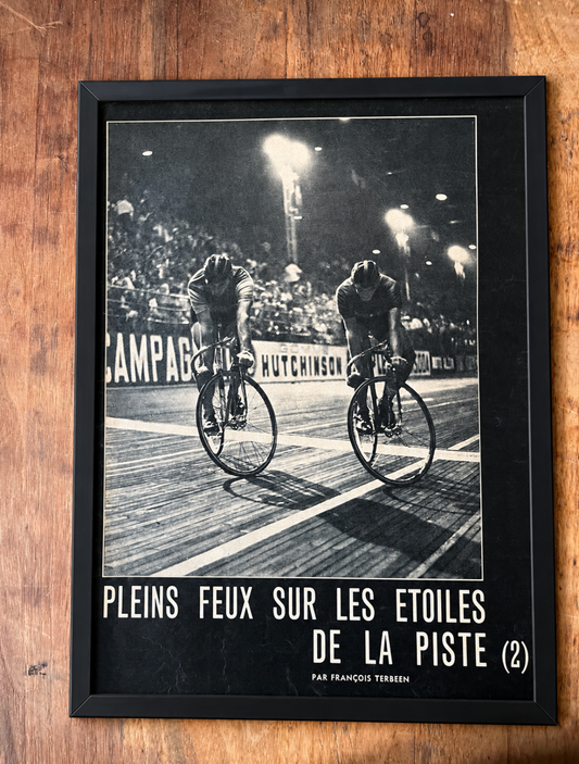 Vintage cycling poster Track / Pista c1960